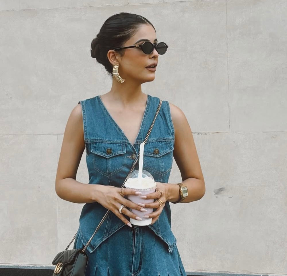 Denim vest set