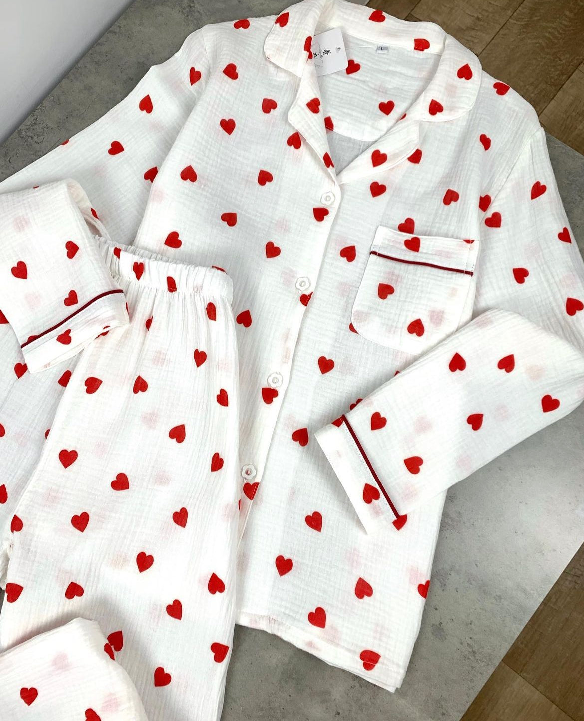 Little heart PJ set