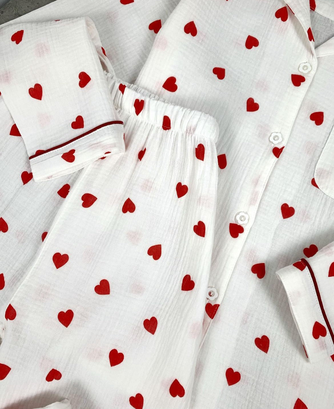 Little heart PJ set