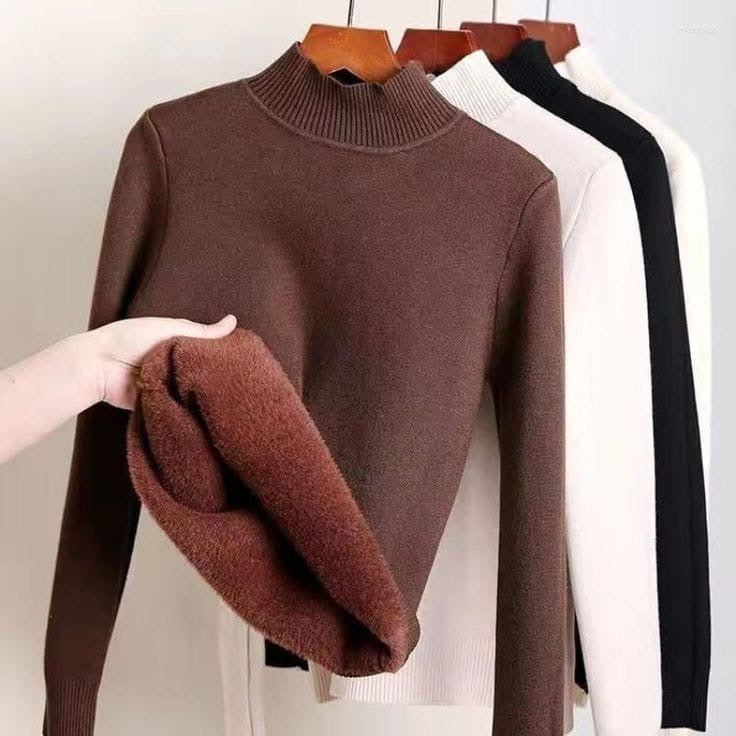 Turtle neck fleece sweater top