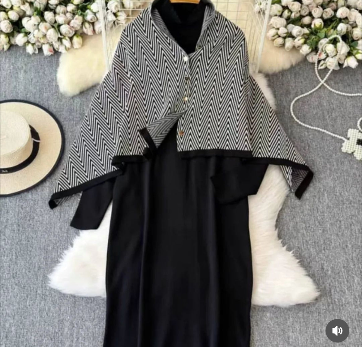 Rio dress with cape jacket