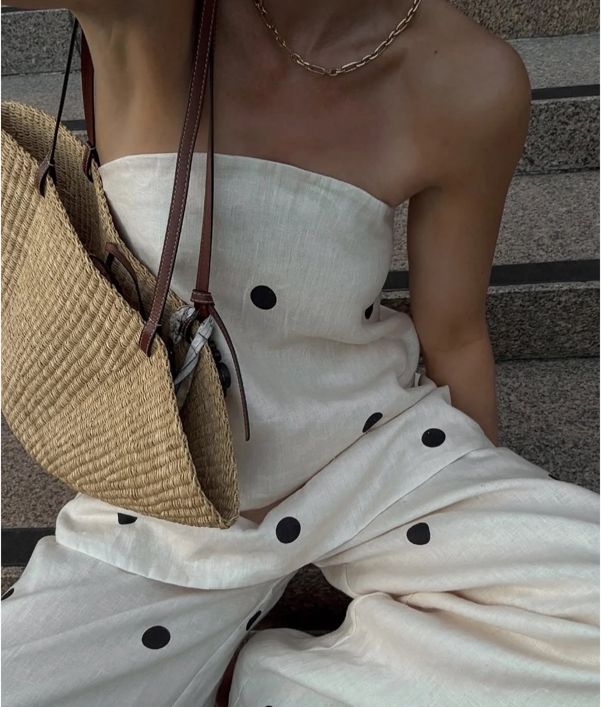 Lia polka dot set