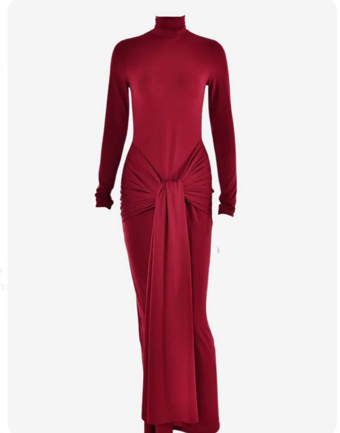 Front Knot Full Length Bodycon Dress | Party Style for Women Femi9byas Front Knot Full Length Bodycon Dress | Party Style for Women Femi9byas