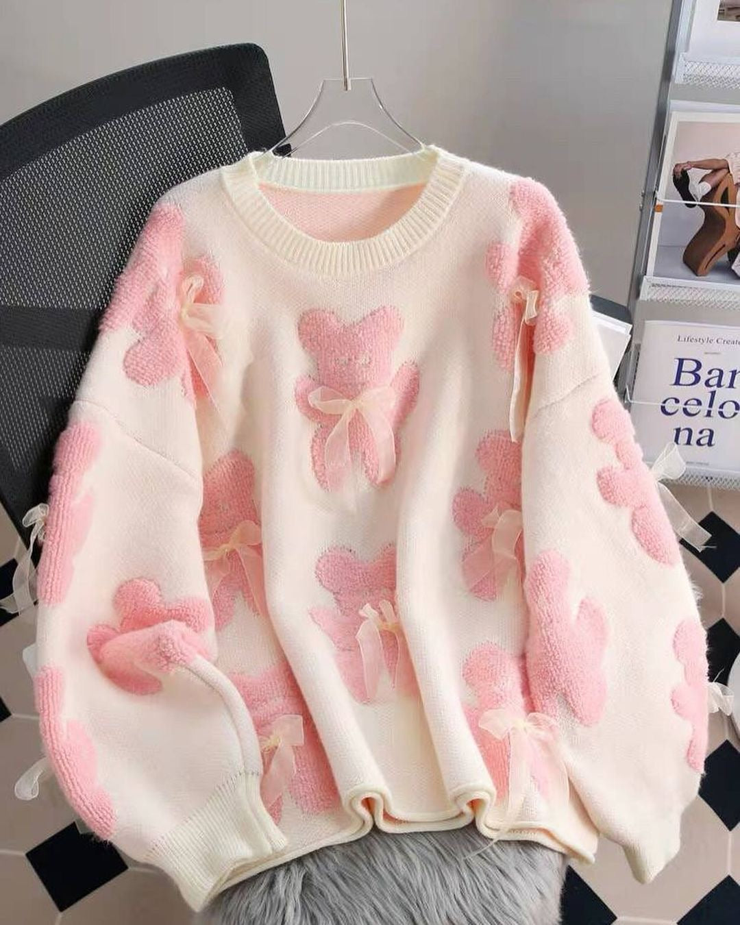 Cute bow sweater