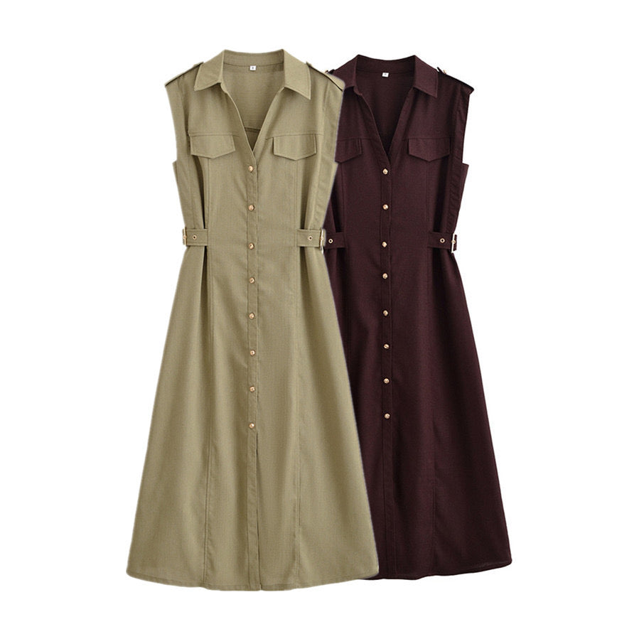 Elsie belted dress