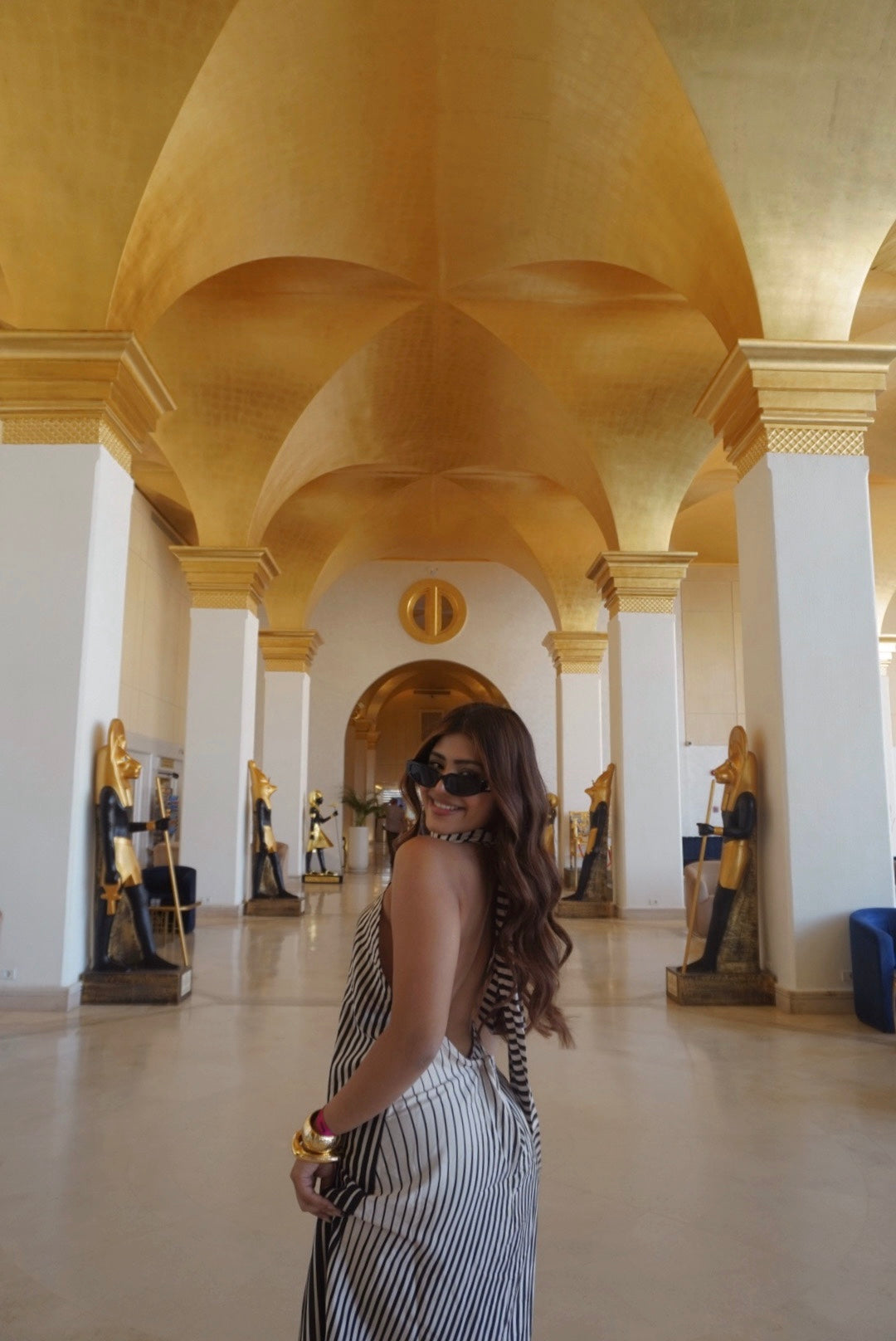 Syna backless dress