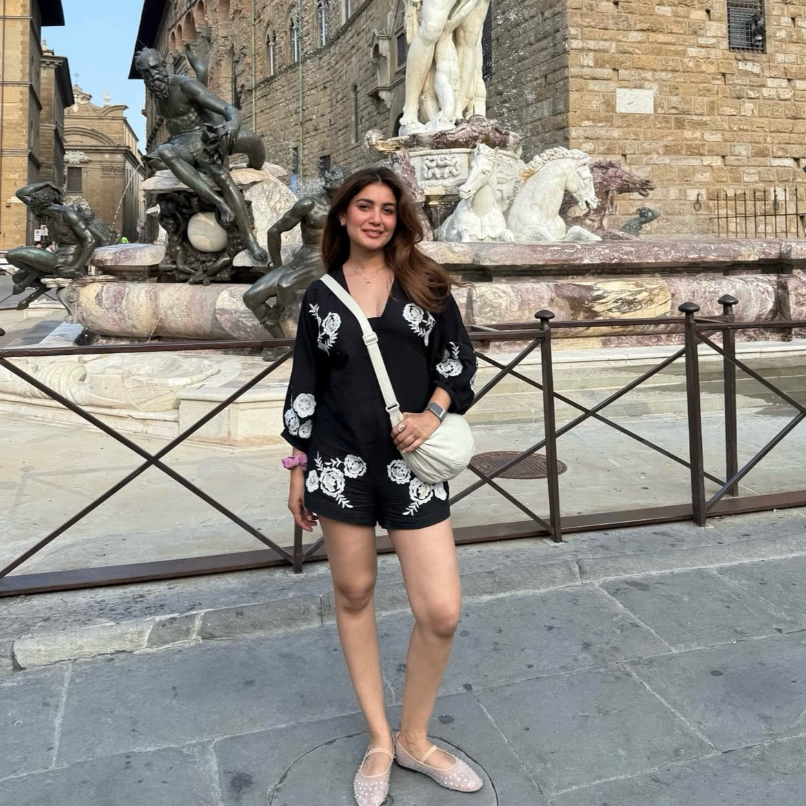 Kie embroidery romper