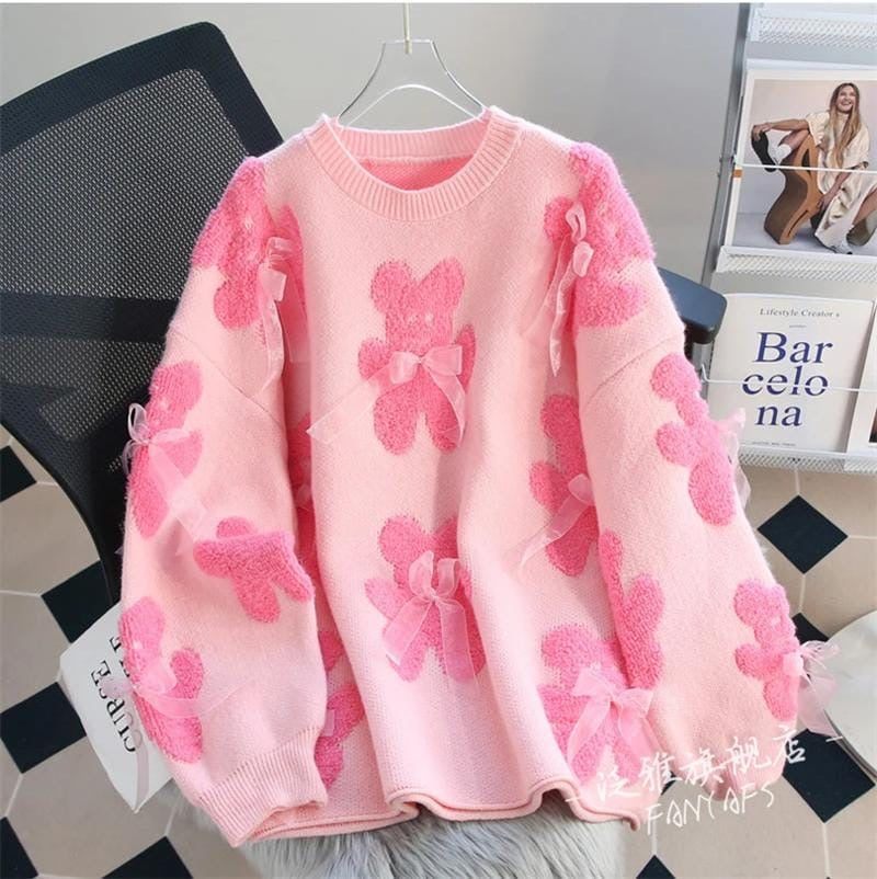 Cute bow sweater