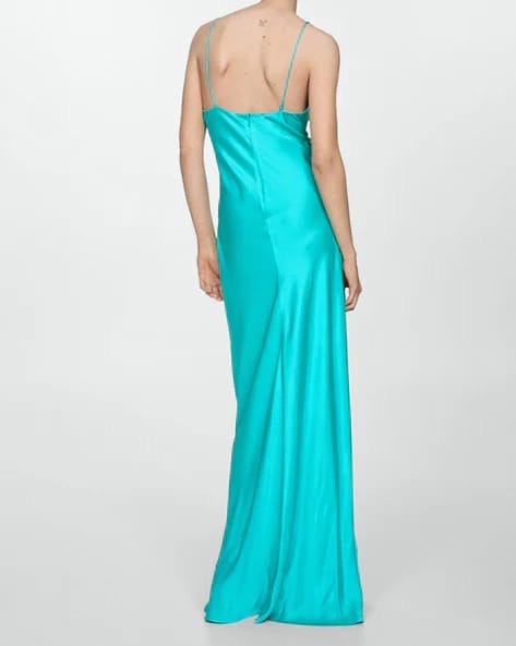 Satin long dress