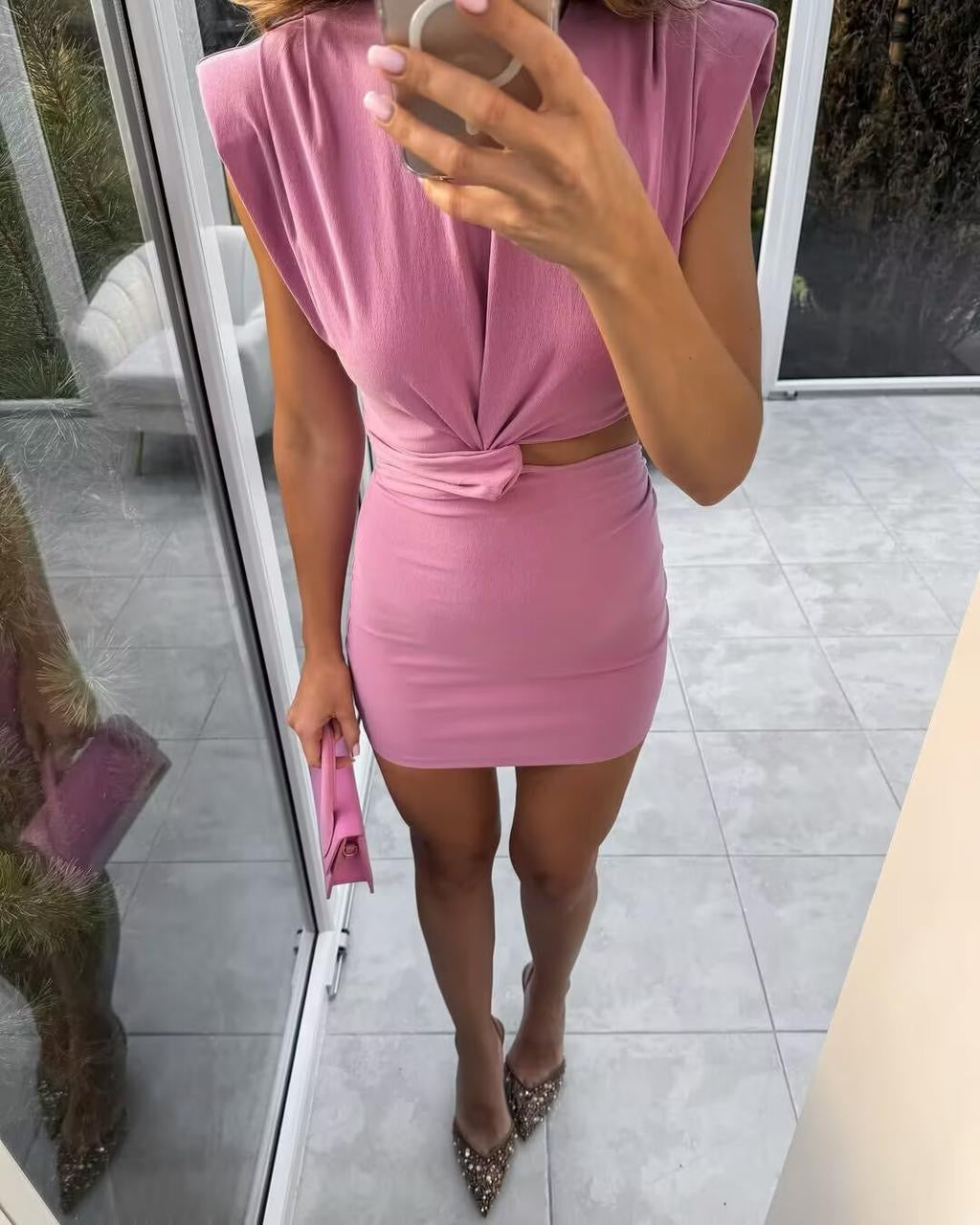 Cora side cut dress