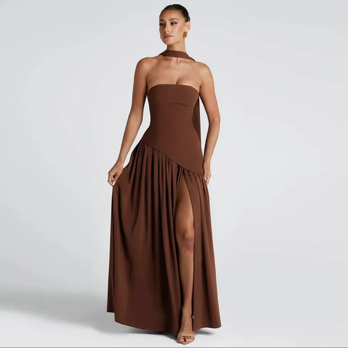Pollie dress with scarf