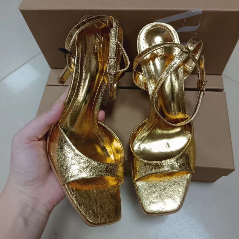 Lopera golden heels