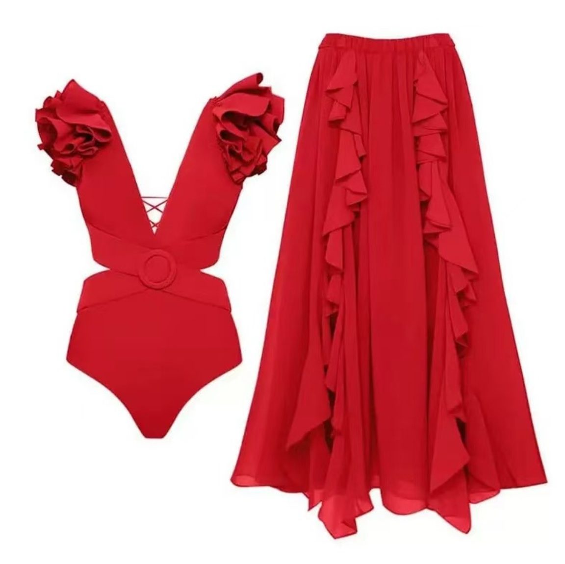 Melody swimsuit with skirt