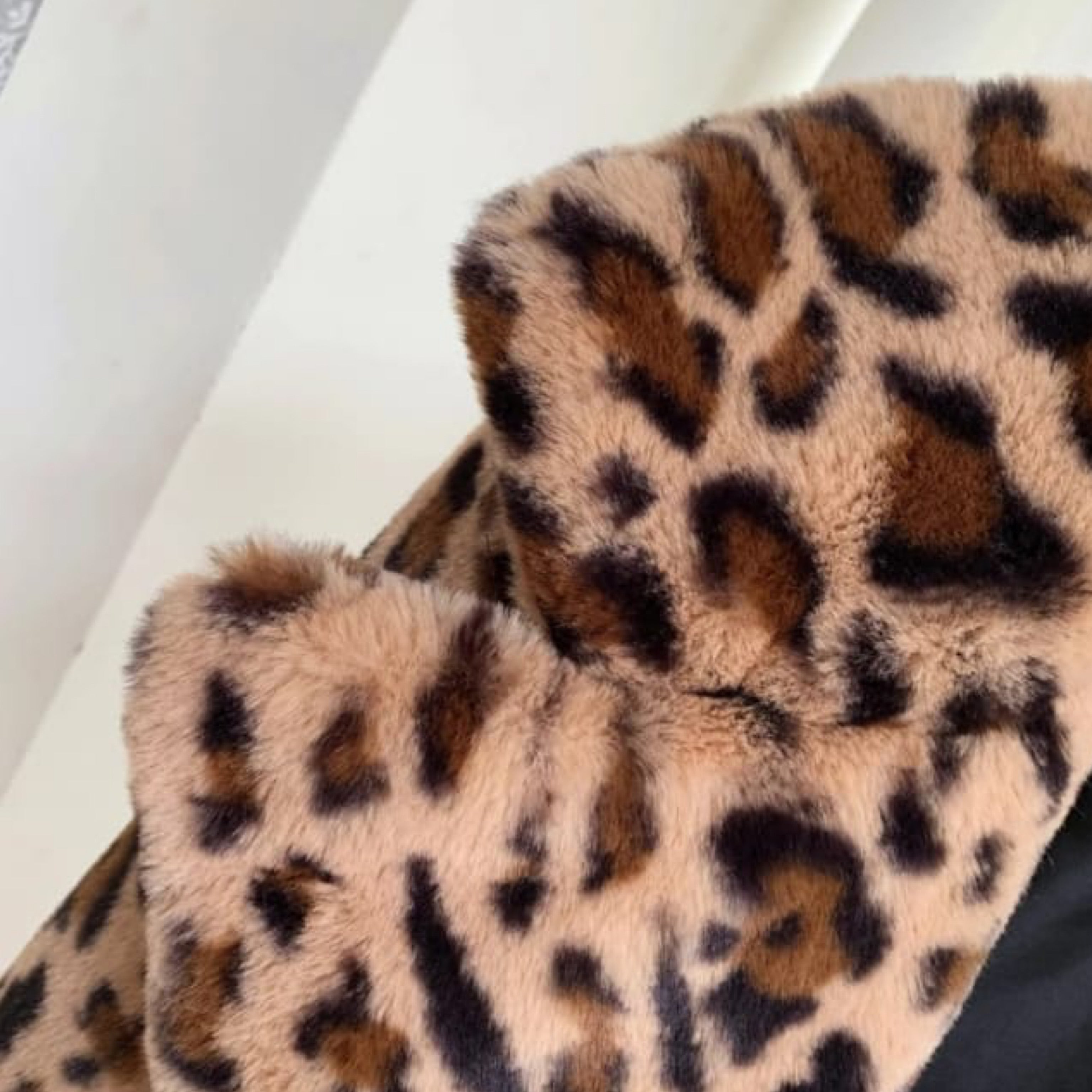 Leopard fur coat