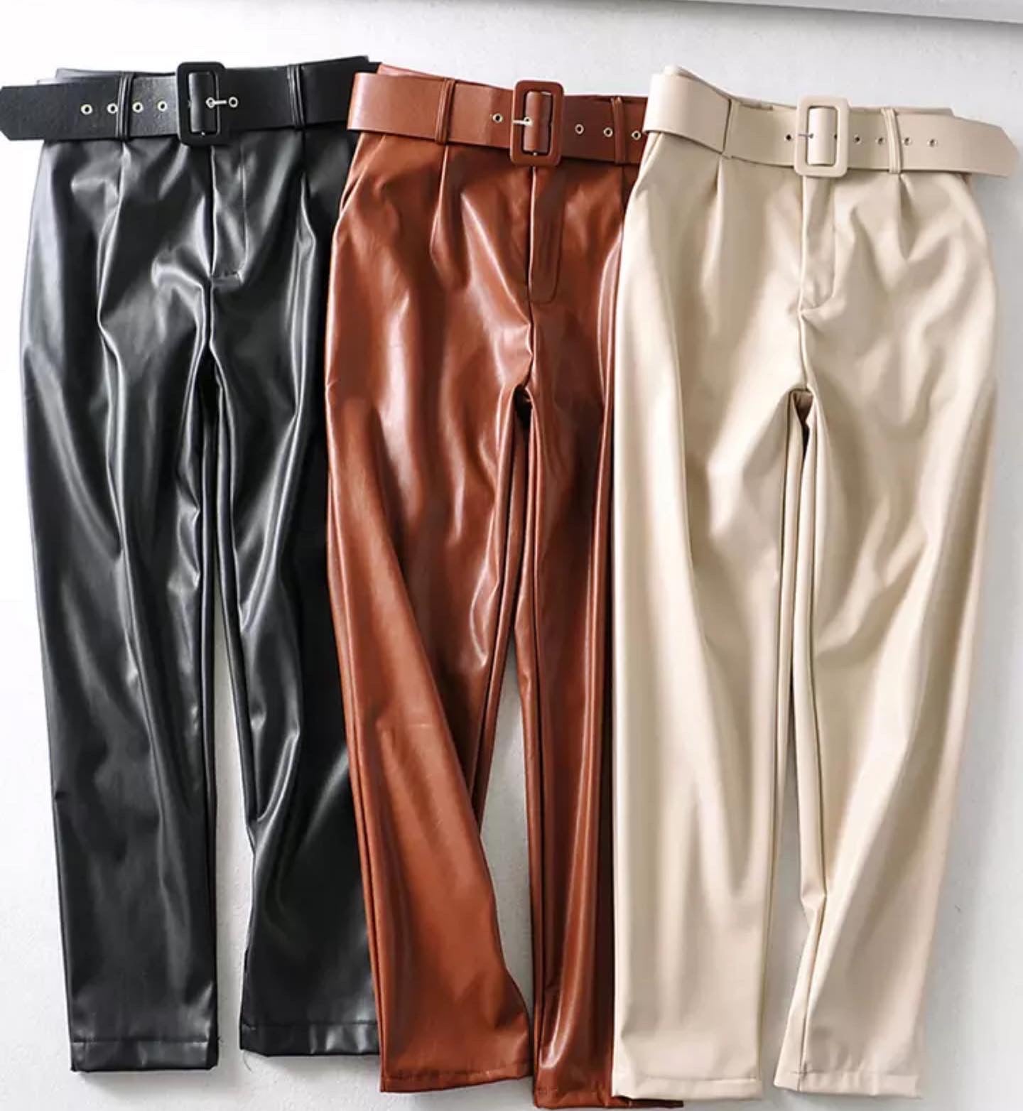 Faux Leather Pants