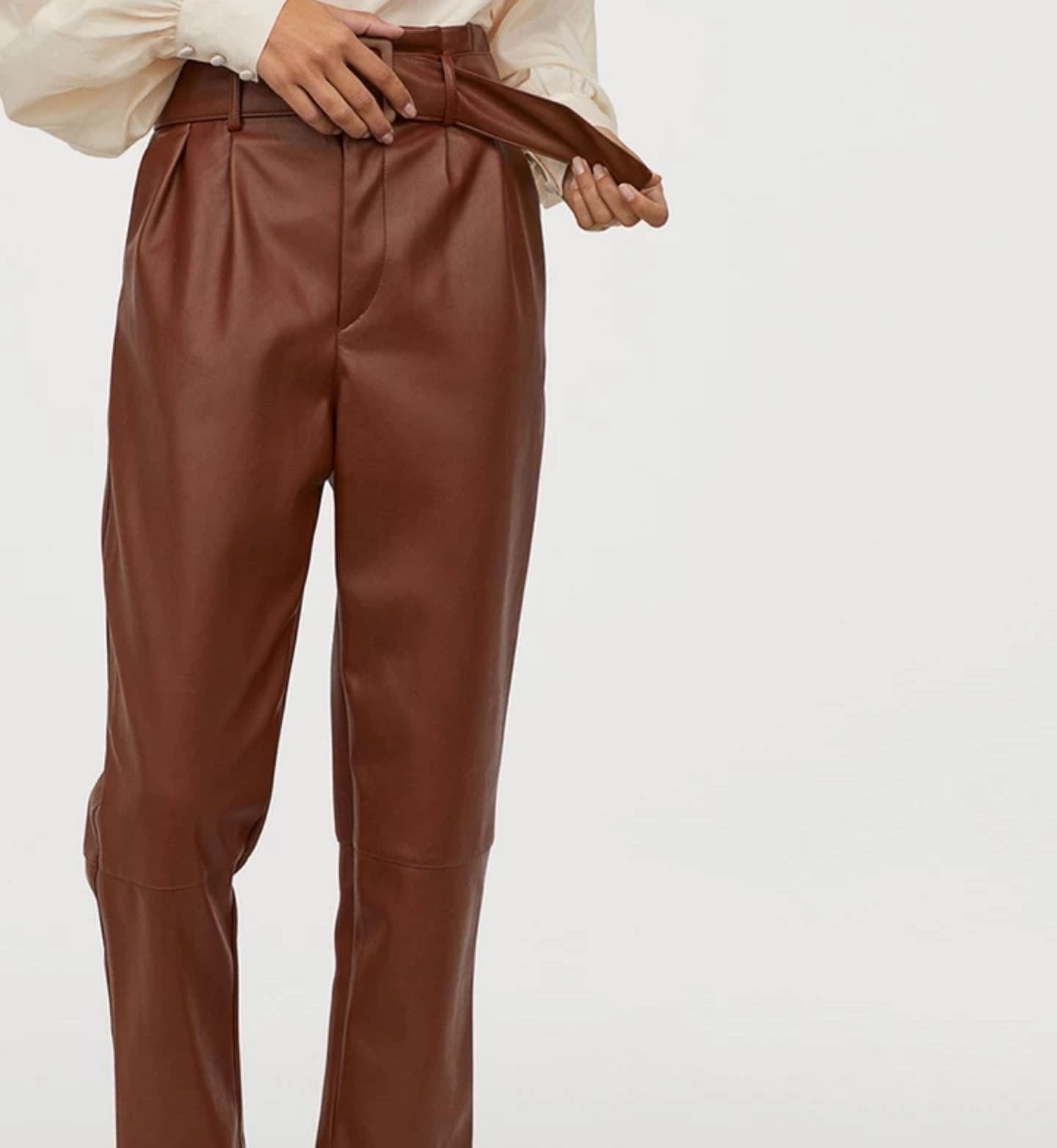 Faux Leather Pants