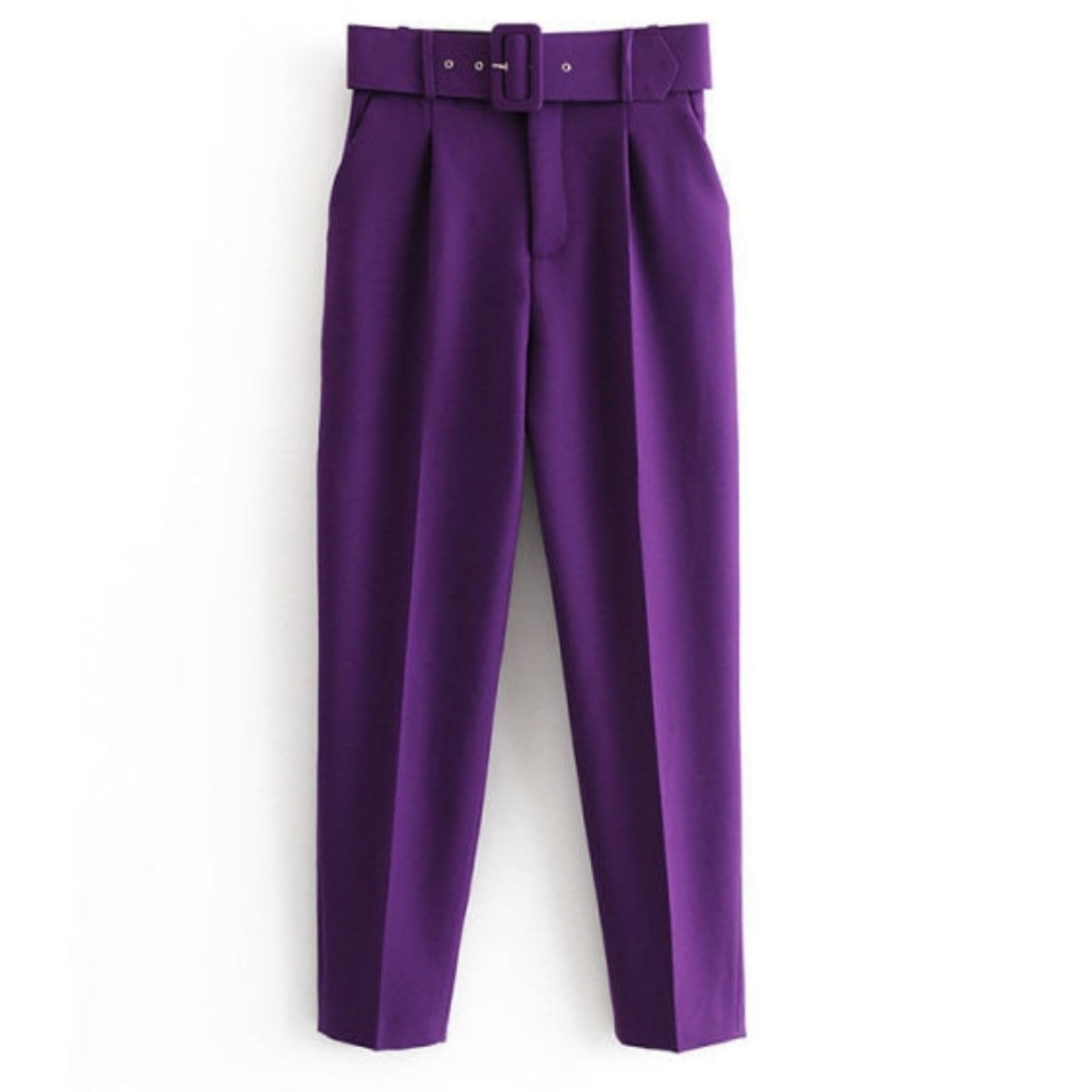 Belted trouser