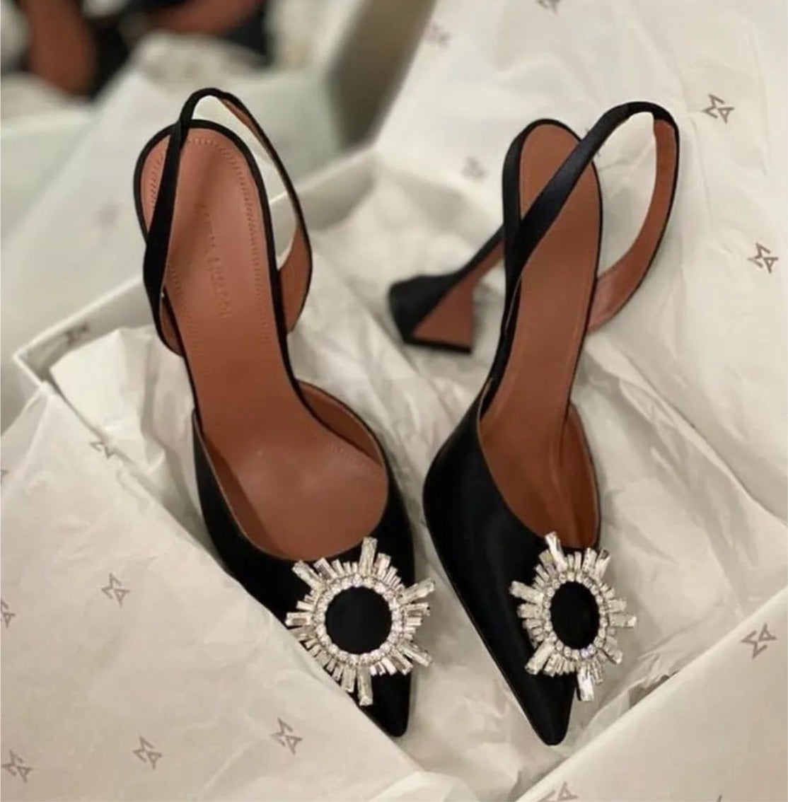 Glacé crystal heels