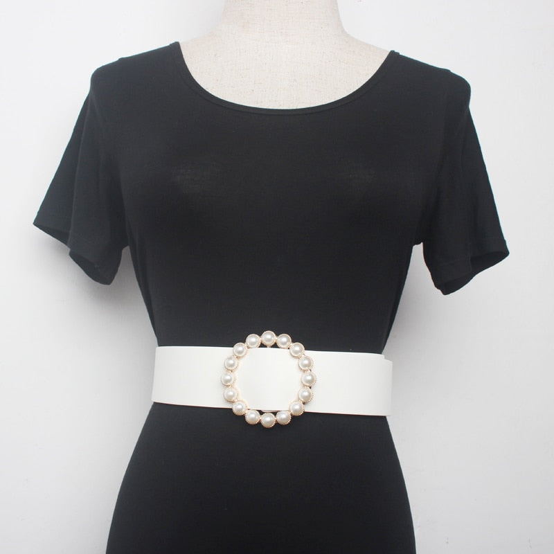 Pearl belt waist belts