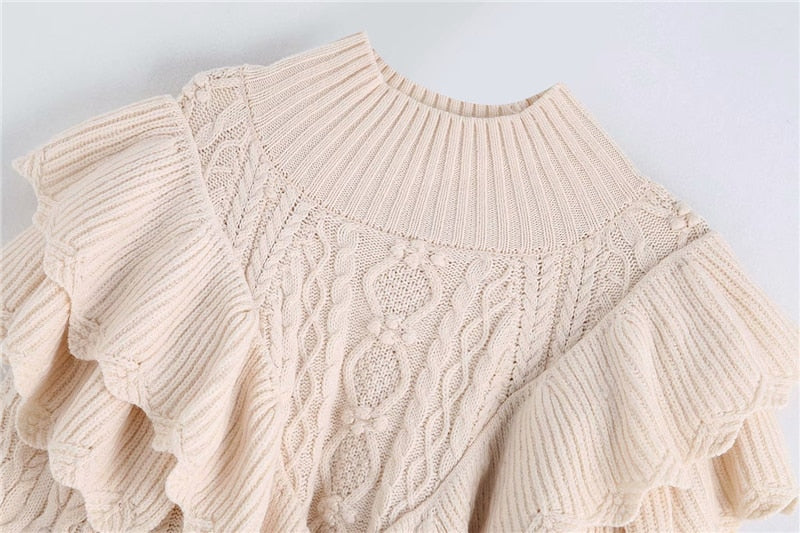 kpytomoa ruffle pullover