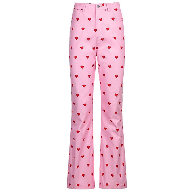 Pink Pants Heart Trousers