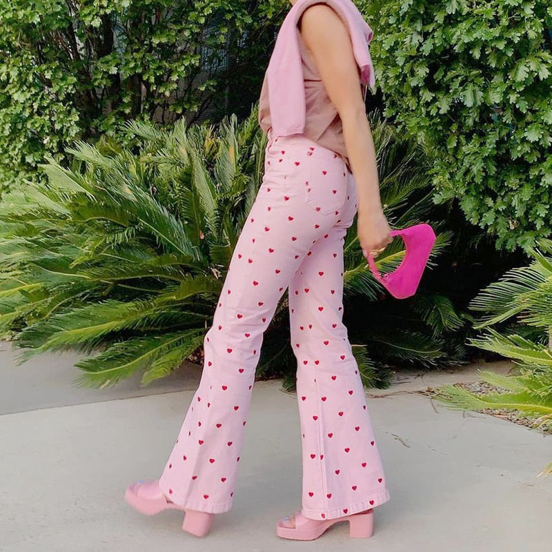 Pink Pants Heart Trousers