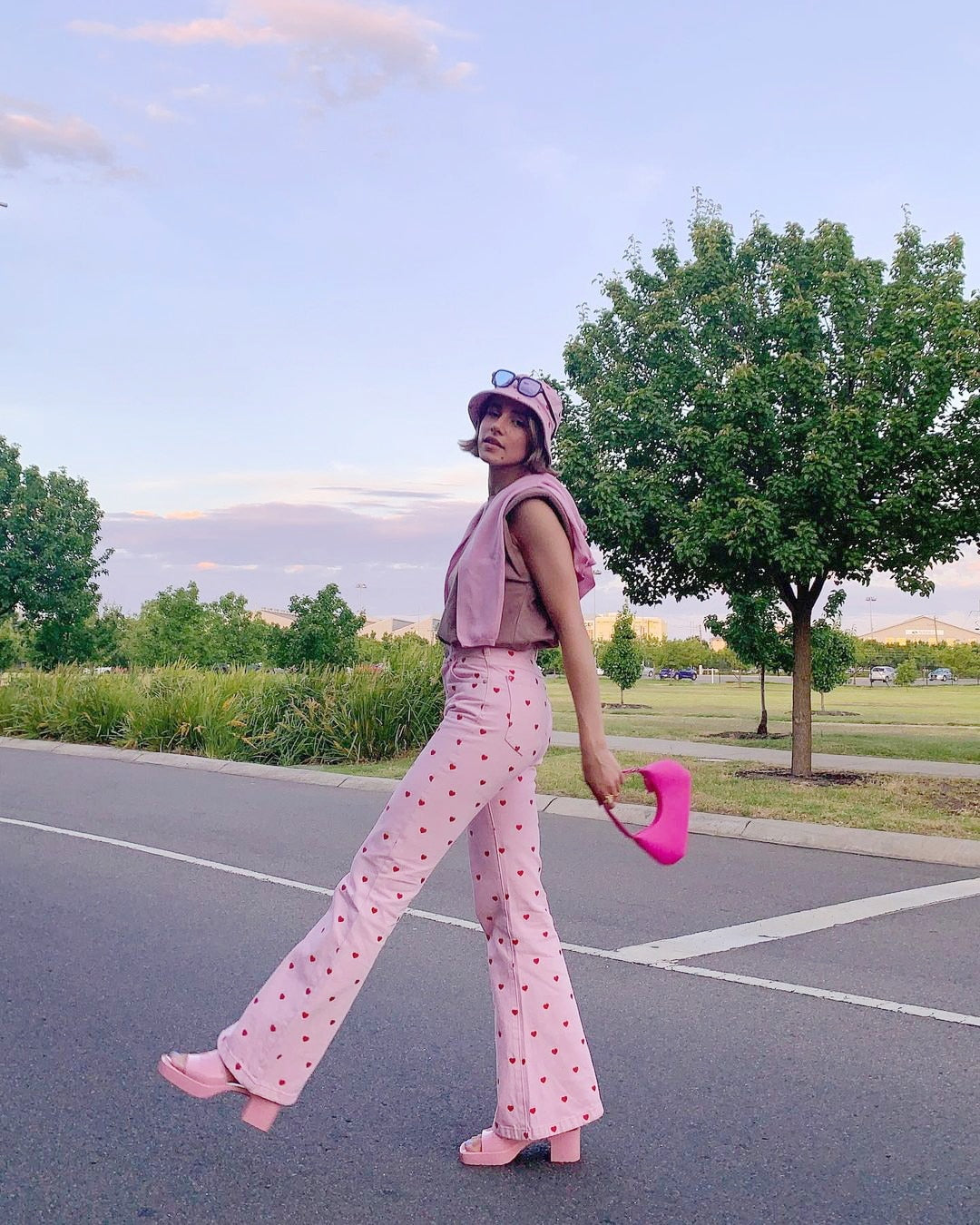 Pink Pants Heart Trousers