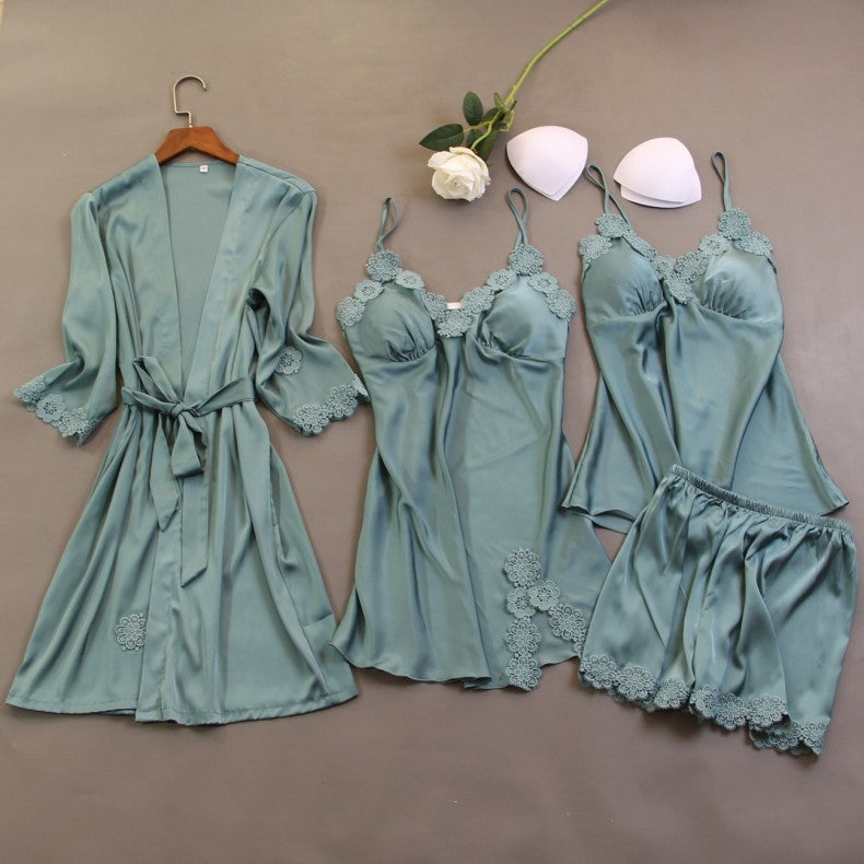 Satin Sleep set 4 piece